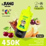 Bang Leader 450K Puffs Cola Ice Energy Drink Cherry Ice Melon Passion Fruit