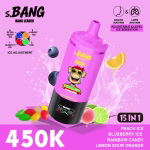 Bang Leader 450K Puffs Peach Ice Blueberry Ice Rainbow Candy Lemon Sour Orange