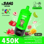 Bang Leader 450K Puffs Strawberry Watermelon Kiwi Passion Fruit Guava Mango Ice Watermelon Sour Peach