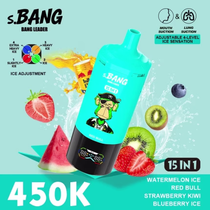 Bang Leader 450K Puffs Watermelon Ice Red Bull Strawberry Kiwi Blueberry Ice