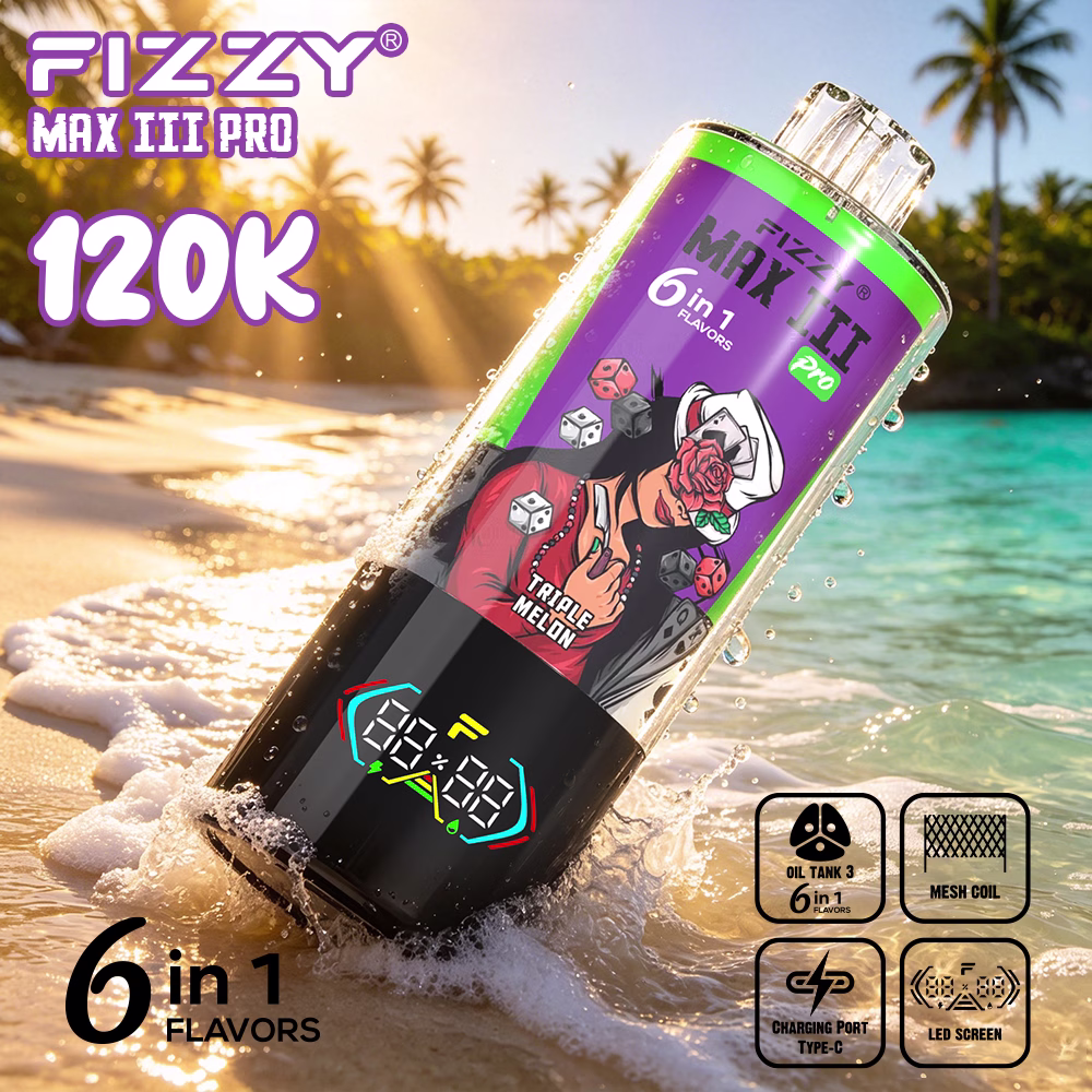Fizzy MAX III PRO 120K Puffs 6 in 1 vape Fizzy MAX III PRO 120K Puffs 6 in 1 vape