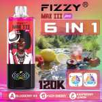 Fizzy MAX III PRO Blueberry Ice Fizzy Cherry Raspberry Lemon flavor set