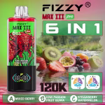 Fizzy MAX III PRO Mixed Berry Kiwi Passion Fruit Guava Strawberry Watermelon flavor set