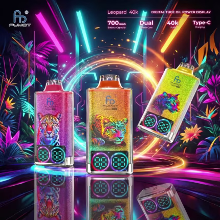 Fumot Leopard 40000 Puffs vape with smart display and Dual Mesh