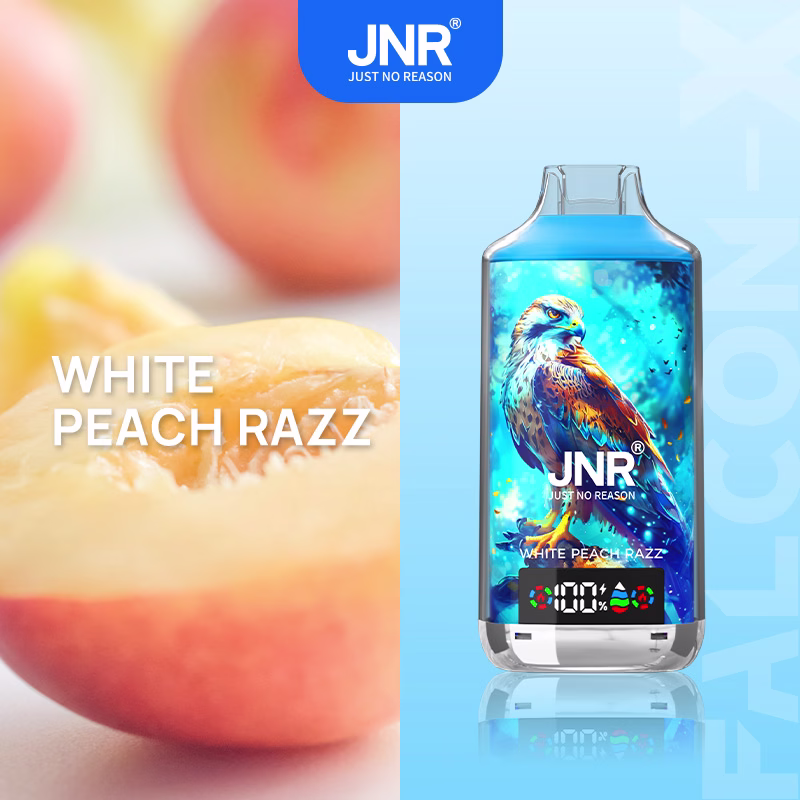 JNR Falcon X 18000 Puffs – White Peach Razz flavor