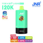 JNR HexaFause 120k Mango Passion Fruit Summer Peach Ice Strawberry Red Bull Blueberry Pomegranate Ice Passion Fruit Kiwi Cool Mint