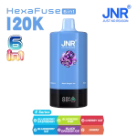 JNR HexaFause 120k Puffs Blueberry Raspberry Blueberry Kiwi Cherry Ice Blueberry Ice Black Dragon Ice Hawaii