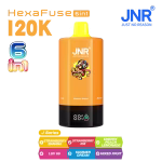 JNR HexaFause 120k Puffs Strawberry Banana Strawberry Ice Cherry Peach Lemonade Luv 66 Summer Dream Mixed Fruit
