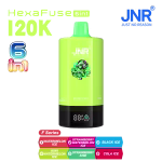 JNR HexaFause 120k Puffs Watermelon Ice Strawberry Watermelon Ice Black Ice Kiwi Watermelon Ice Strawberry Kiwi Cola Ice