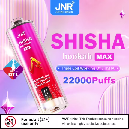 JNR SHISHA MAX 22000 Puffs shisha vape with smart LED display