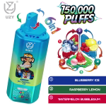 UZY 6 IN 1 150000 Puffs Blueberry Ice Raspberry Lemon Watermelon Bubblegum