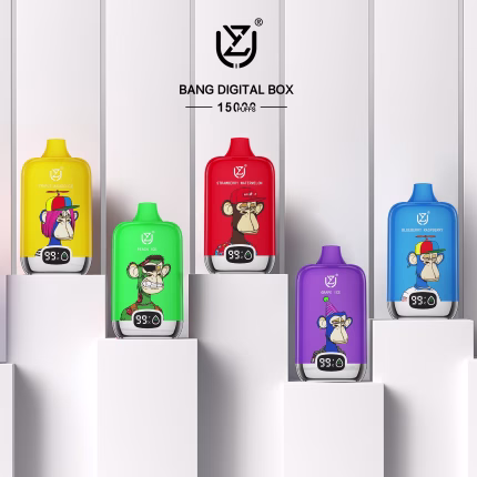 UZY Bang Digital 15000 Puffs vape with smart display