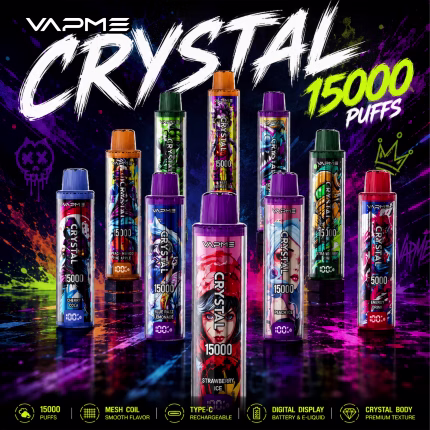 VAPME Crystal 15000 Puffs 20 flavor options