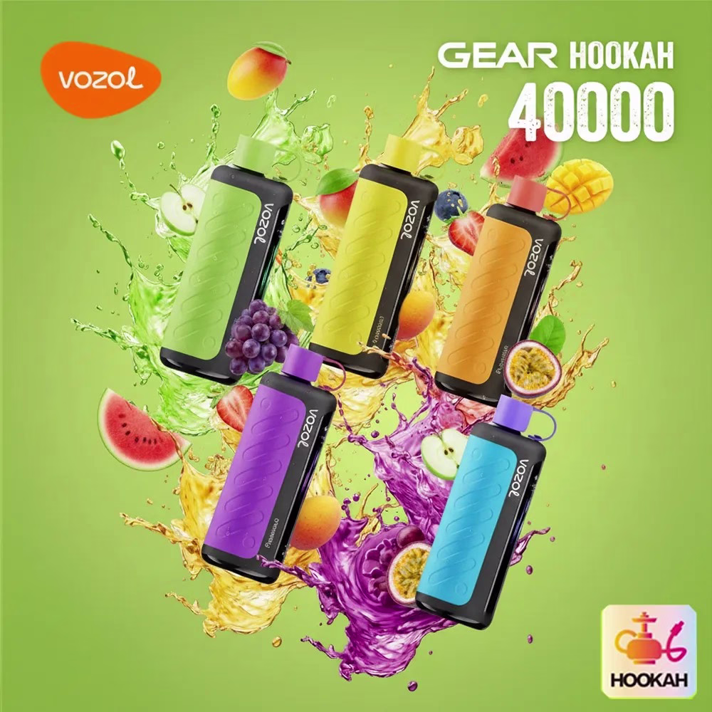 VOZOL Gear HOOKAH 40000 Puffs available in 22 flavor options