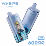 WASPE 3 in 1 60000 Puffs Blueberry Raspberry Blueberry Cotton Candy Double Apple Ice