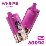 WASPE 3 in 1 60000 Puffs Cherry Cola Ice Strawberry Cola Cola Ice