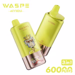 WASPE 3 in 1 60000 Puffs Peach Ice Pineapple Mango Peach Cranberry Lemon