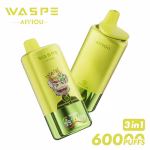 WASPE 3 in 1 60000 Puffs Strawberry Banana Pineapple Cocount Ice Mango Ice