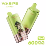 WASPE 3 in 1 60000 Puffs Triple Melon Ice Rainbow Candy Blueberry Candy