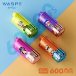 WASPE 3 in 1 60000 Puffs triple flavor vape with LED display