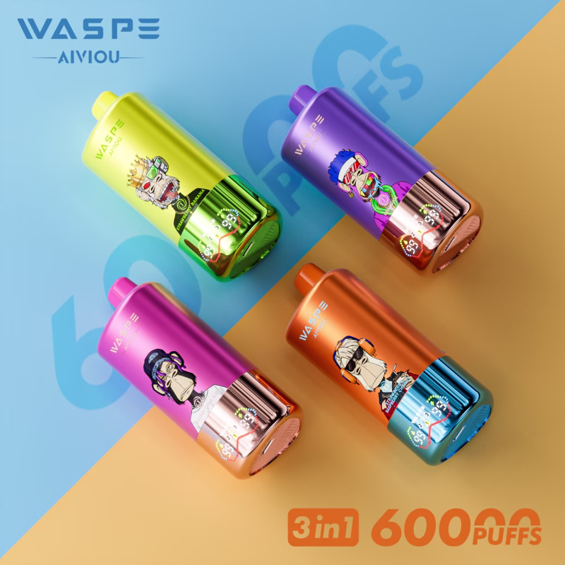 WASPE 3 in 1 60000 Puffs triple flavor vape with LED display