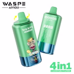 WASPE 4 in 1 100000 PUFFS Mixed Berries Double Apple Ice Blueberry Raspberry Blueberry Honey