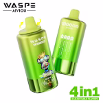 WASPE 4 in 1 100000 PUFFS Watermelon Ice Strawberry Kiwi Raspberry Watermelon Lemon Lime