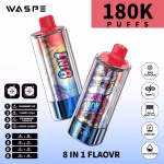 WASPE 8 IN 1 Crystal 180k Puffs Blueberry Ice Cherry Cola Strawberry Vanilla Lemon Cherry