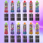 WASPE 8 in 1 Crystal 180K Puffs with 12 base flavor sets