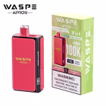 WASPE Double Flavor 100K PUFF Pro Watermelon Ice Strawberry Kiwi