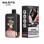 WASPE Double Flavor 40000 Puffs Strawberry Raspberry Cherry Love 66
